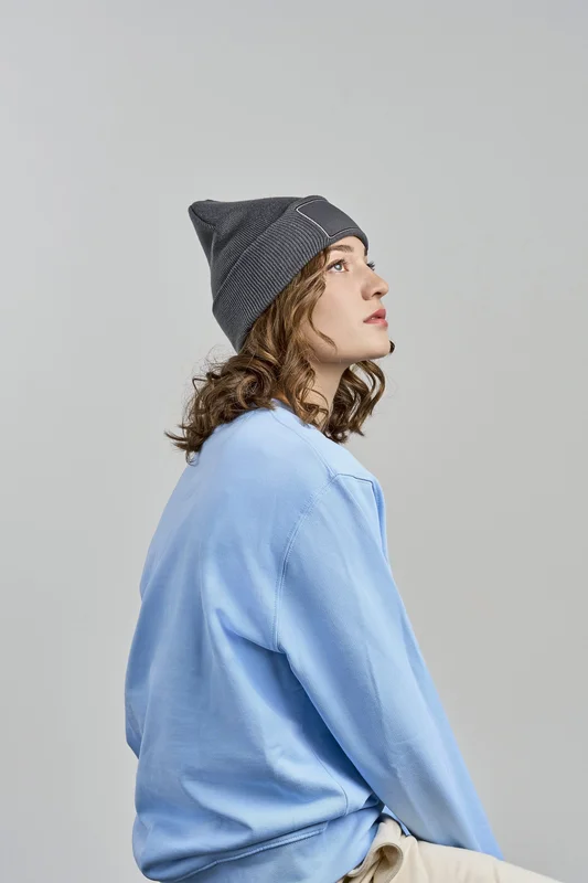 Wind-S Beanie with Patch • Atlantis