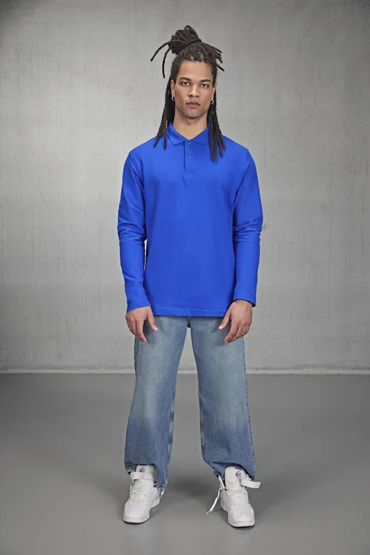 Men´s Long Sleeve Polo ID.001 • B&C