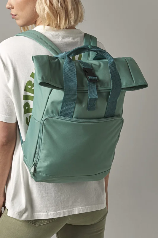 Twin Handle Roll-Top Backpack • BagBase