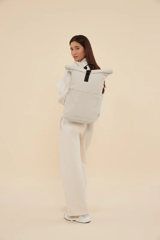 Premium Recycled Roll Top Backpack • BagBase