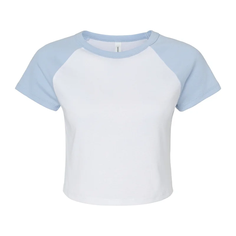 Women´s Micro Rib Raglan Baby Tee • Bella