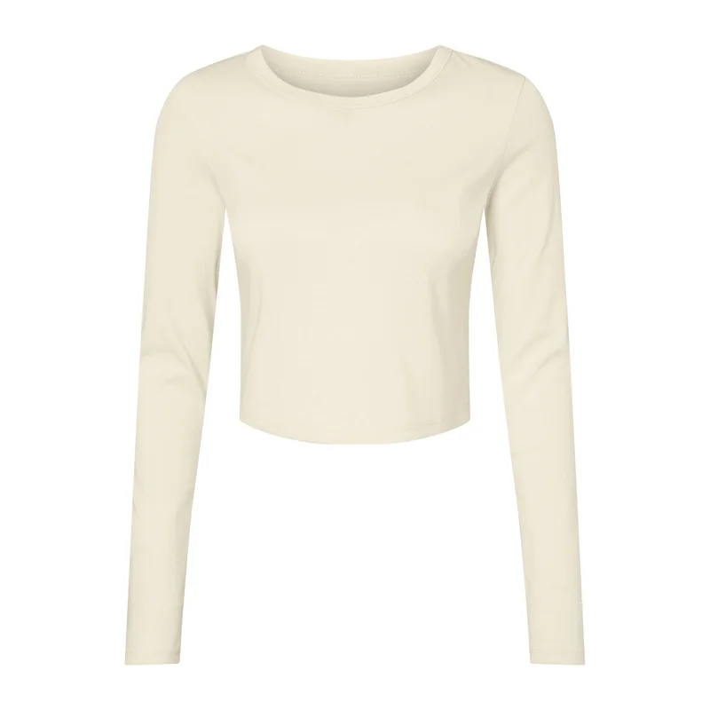 Women´s Micro Rib Long Sleeve Baby Tee • Bella