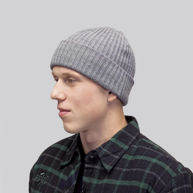 POLYLANA® Rib Beanie With Cuff • Brain Waves