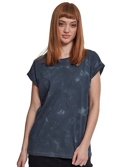Ladies Batik Dye Extended Shoulder Tee • Build Your Brand