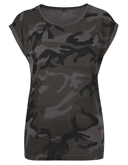Ladies´ Camo Extended Shoulder Camo Tee • Build Your Brand