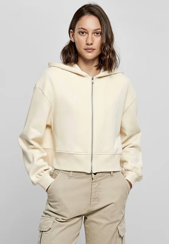 Ladies Short Oversized Zip Jacket • Build Your Brand