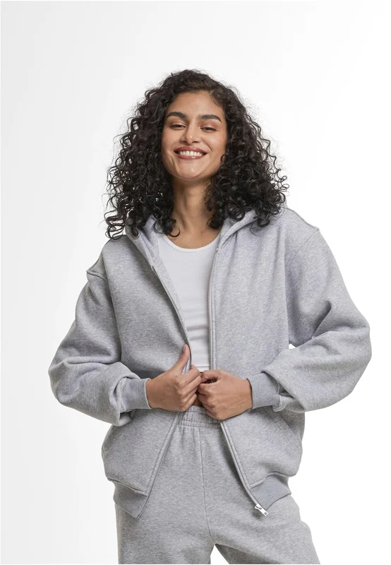 Ladies Loose Fit Zip Hoody • Build Your Brand