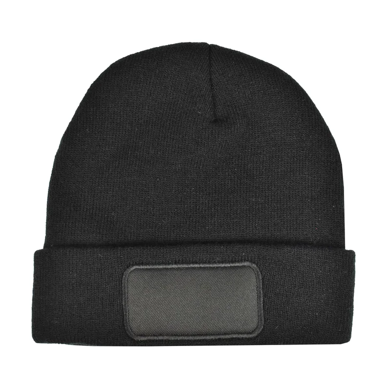 rPET Beanie mit Label • L-merch