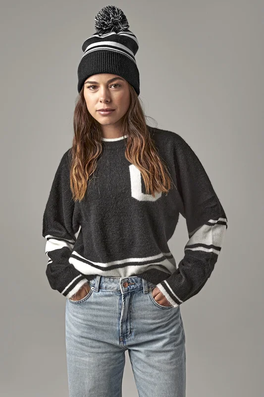 Striped Fan Beanie • Beechfield