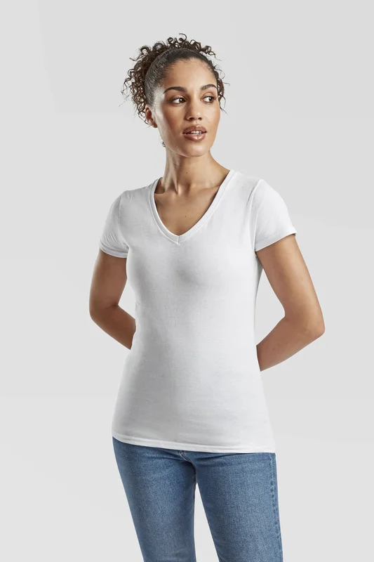 Ladies´ Valueweight V Neck T • Fruit of the Loom