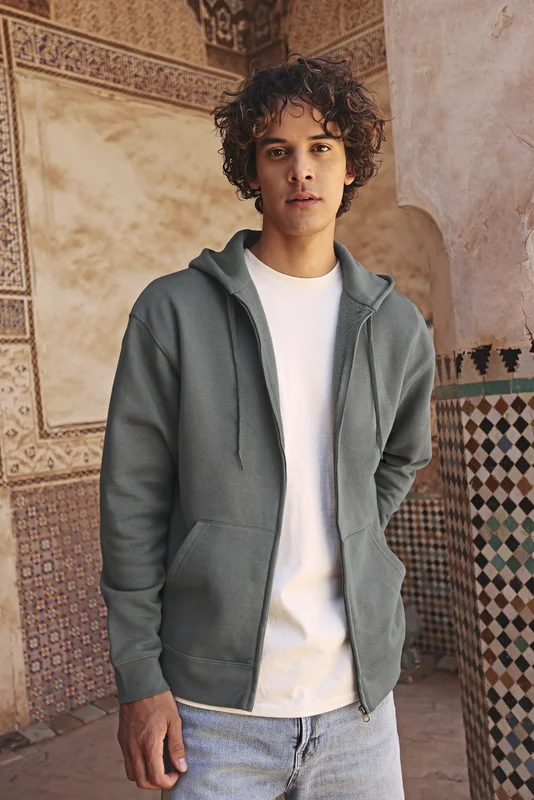 Iconic Premium Hooded Sweat Jacket • Fruit of the Loom