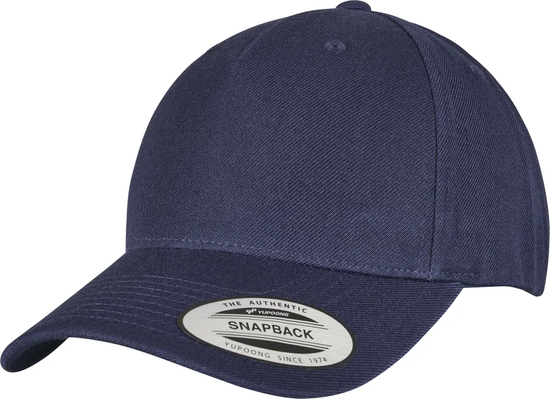 YP Classics 5-Panel Premium Curved Visor Snapback Cap • FLEXFIT