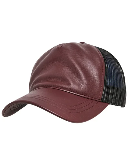 Leather Trucker Cap • FLEXFIT