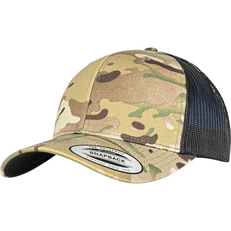 Retro Trucker Multicam Cap • FLEXFIT