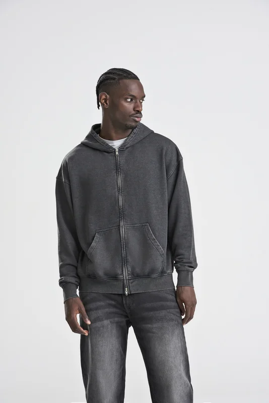 Vintage Washed Zoodie • Just Hoods