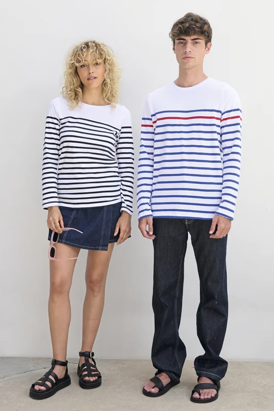 Women´s Long Sleeve Striped T-Shirt Matelot • SOL´S
