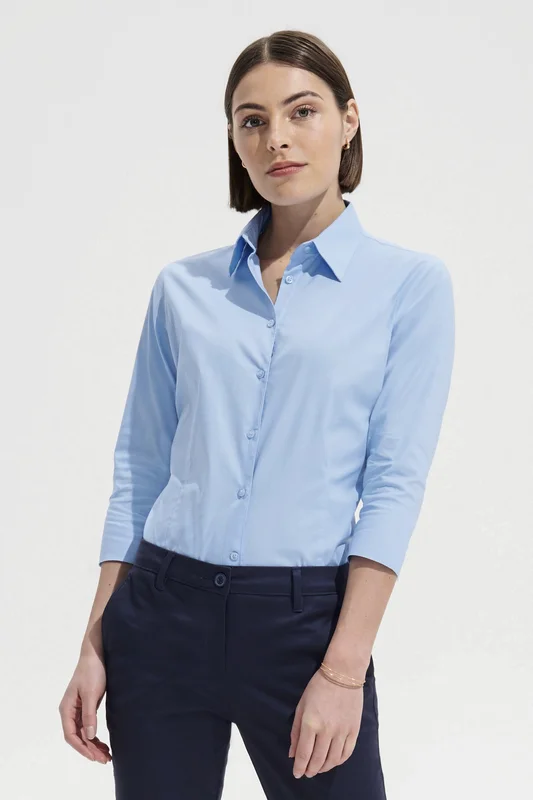 Women´s Stretch-3/4-Sleeve Blouse Effect • SOL´S