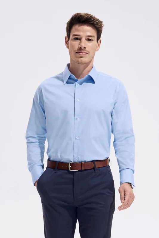 Men´s Stretch-Shirt Brighton Long Sleeve • SOL´S