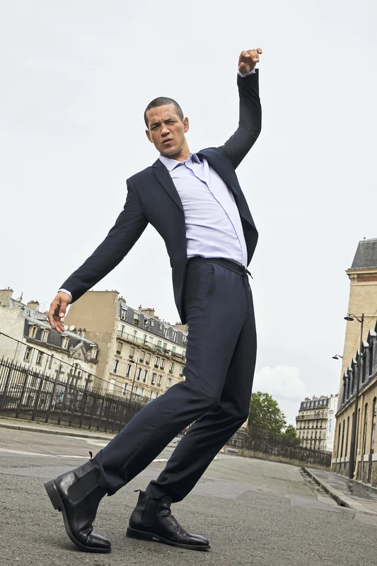 Men´s Elasticated Waist Suit Trousers Germain • NEOBLU
