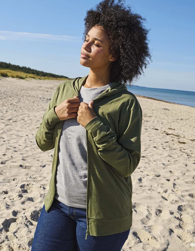 Unisex Jersey Hoodie With Zip • Neutral