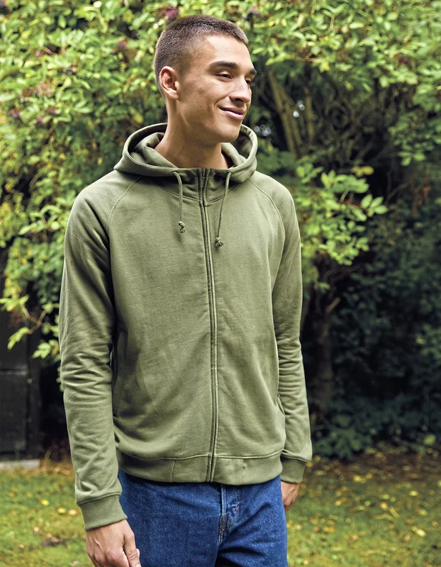 Unisex Hoodie With Hidden Zip • Neutral