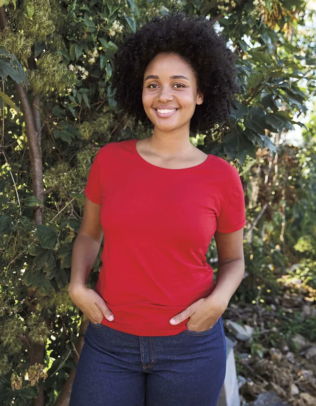 Ladies´ Roll Up Sleeve T-Shirt • Neutral