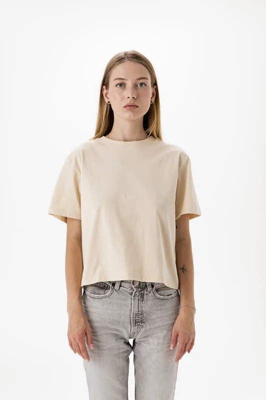 Women's Cropped Heavy T • Mantis