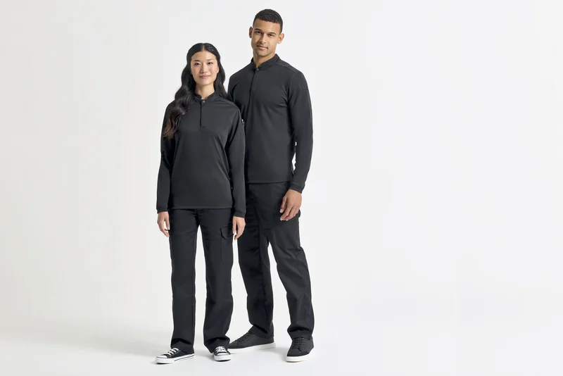 Essential ´Coolchecker®´ Chefs Shirt - Long Sleeve • Premier Workwear