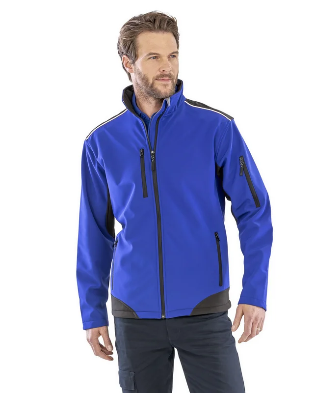 Ripstop Soft Shell Workwear Jacket With Cordura Panels • Result WORK-GUARD