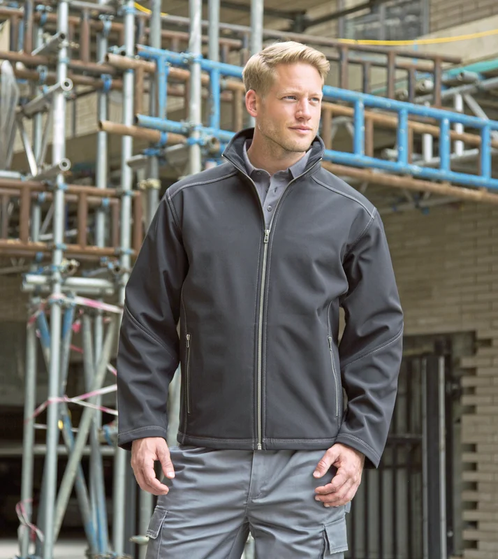 Men´s Treble Stitch Softshell Jacket • Result WORK-GUARD