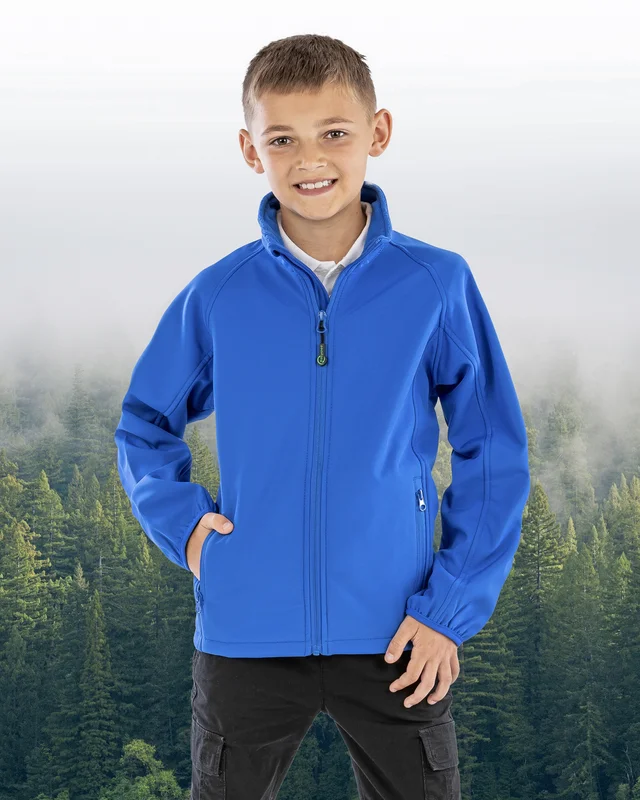 Recycled 2-Layer Printable Youth Softshell Jacket • Result Genuine Recycled