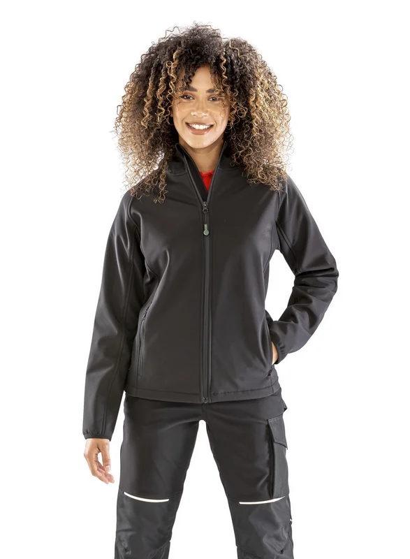 Women´s Recycled 3-Layer Printable Hooded Softshell Jacket • Result Genuine Recycled