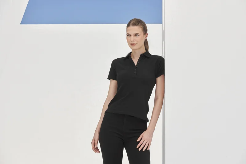 Women´s Short Sleeved Stretch Polo • SF Women