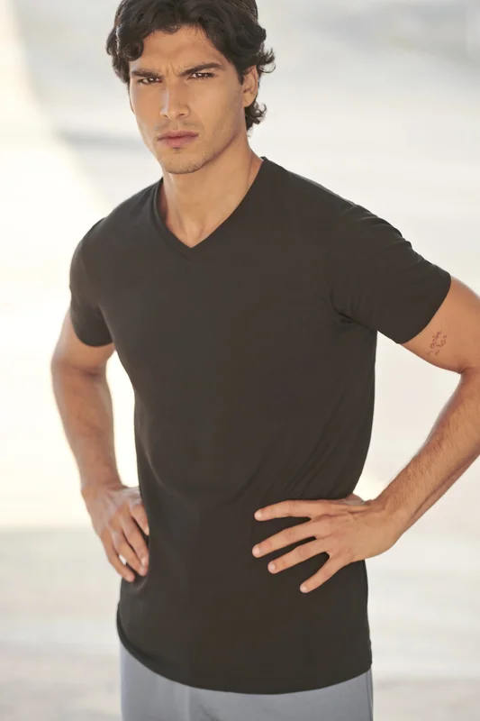 Men´s Feel Good Stretch V-Neck T • SF Men