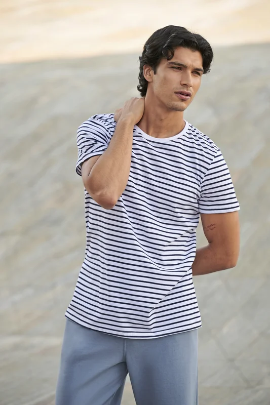 Unisex Striped T • SF Men