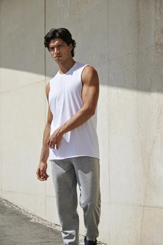 Men´s High Neck Slash Armhole Vest • SF Men