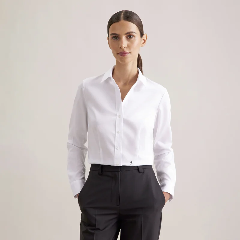 Women´s Blouse Slim Fit Fine Twill Longsleeve • Seidensticker