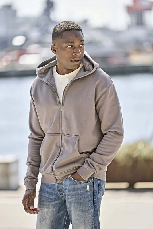 UNLABELED Hooded Full Zip Sweatshirt • Tee Jays