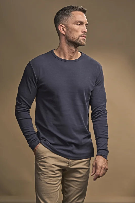 Men´s Long Sleeve Interlock Tee • Tee Jays