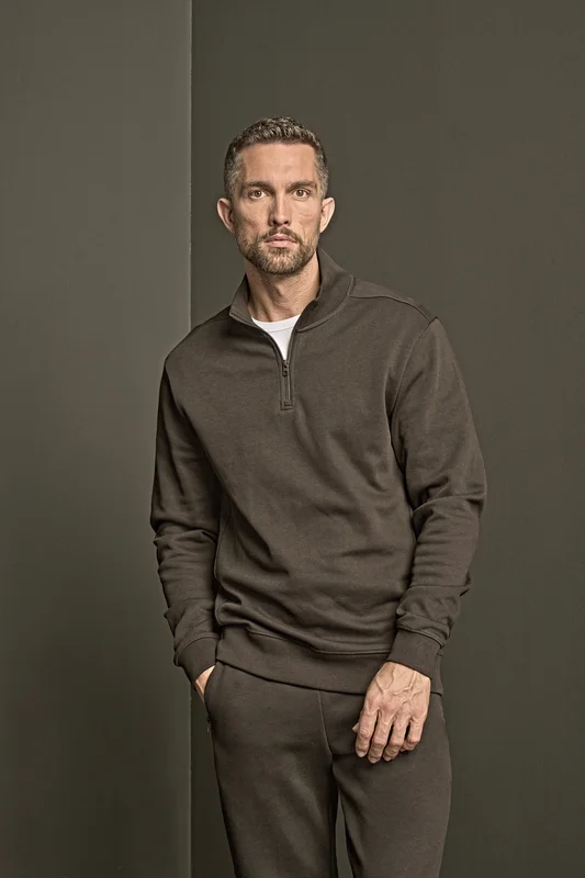 Ribbed Interlock Half Zip • Tee Jays