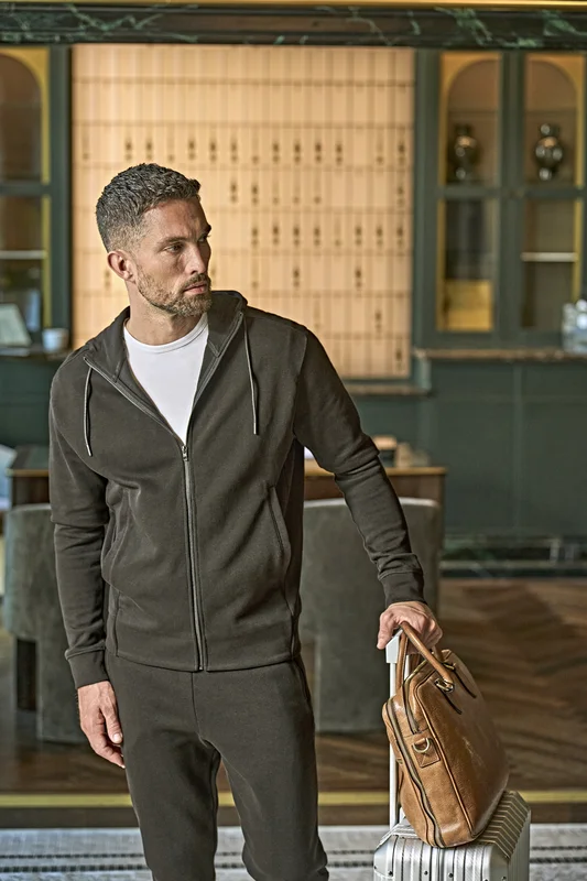Ribbed Interlock Hooded Full Zip • Tee Jays