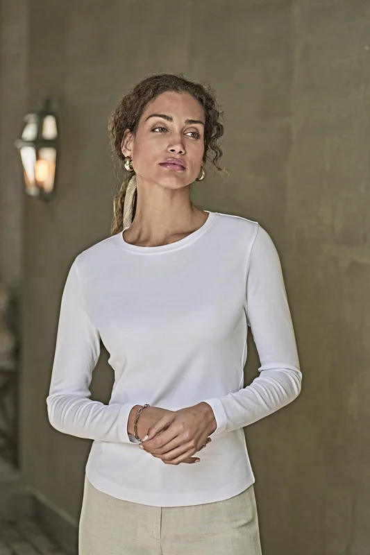 Women´s Long Sleeve Interlock Tee • Tee Jays