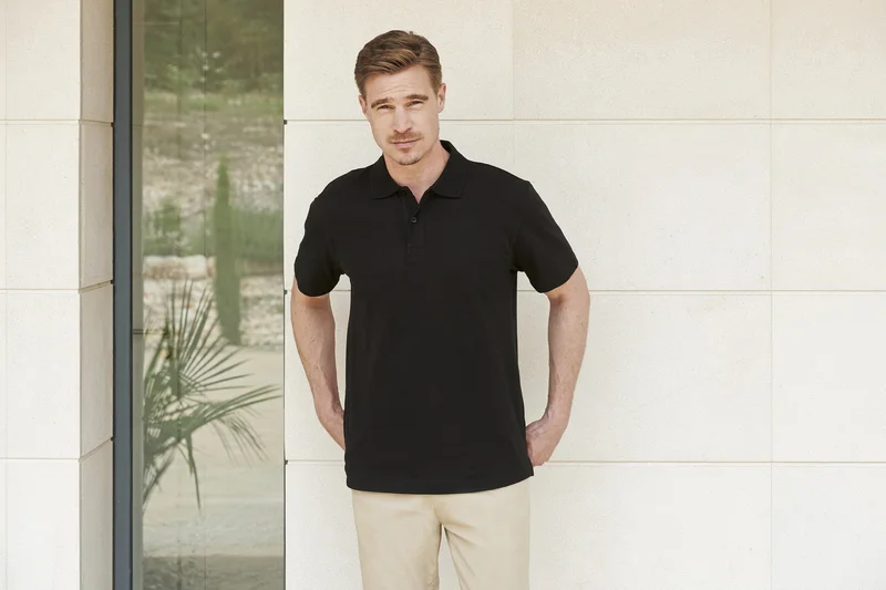 Men´s Stretch Piqué Polo Shirt • Henbury