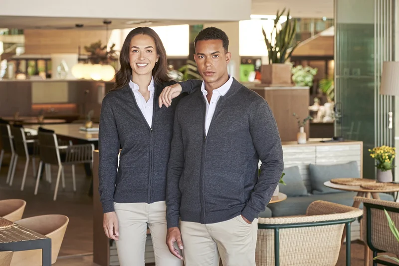 Unisex Zip Through Cardigan • Henbury