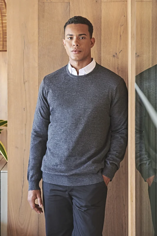 Men´s Lightweight Crew Neck Jumper • Henbury