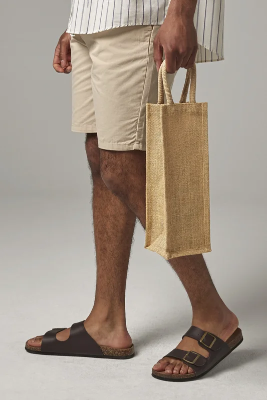 Shimmer Jute Bottle Bag • Westford Mill