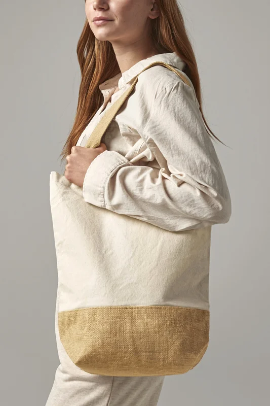 Jute Base Canvas Shopper • Westford Mill