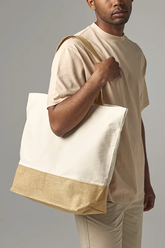 Jute Base Canvas Bag XL • Westford Mill
