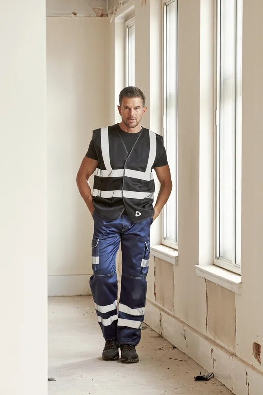 Hi-Vis Top Cool Recycled Open Mesh Waistcoat • YOKO
